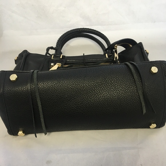 Rebecca Minkoff Regan Satchel Tote Bag,Black - Picture 5 of 6